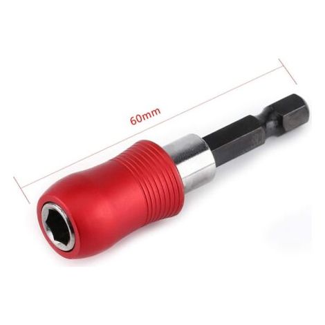 Porte-embout magnétique, tige hexagonale de 6,35 mm, rallonge pour perceuse électrique, longueur 60 mm (1/3)