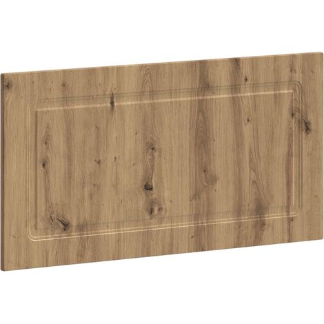 Tête de lit murale gain de place en bois d'ingénierie chêne artisanal 100 x 3 x 50 cm, 10.7kg (1/5)