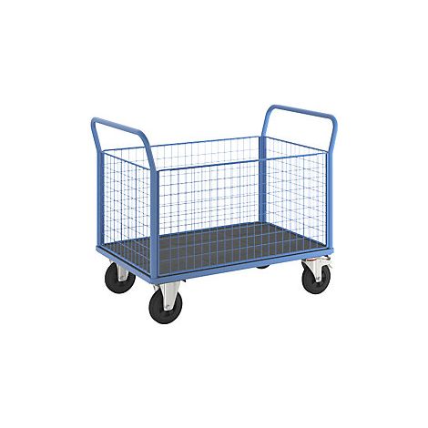 Carro de plataforma  4 paredes altas de rejilla  L x A 1250 x