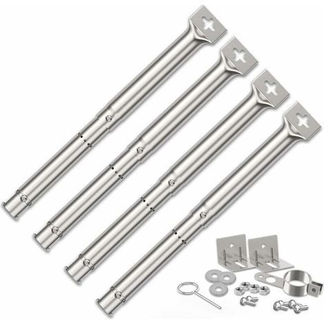 Linghhang – Brûleur universel réglable 30,5 à 44,5 cm – Acier inoxydable – Compatible avec FirePlus et Char-Broil – Installation rapide (1/5)