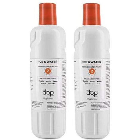 Ahlsen Lot de 2 filtres (EDR2RXD1) Réfrigérateur, filtre à eau du réfrigérateur (1/5)