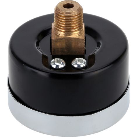 Manomètre hydraulique pour compresseur d'air 1/8" BSPT, 0-60 PSI, montage arrière, cadran de 40 mm (1/2)