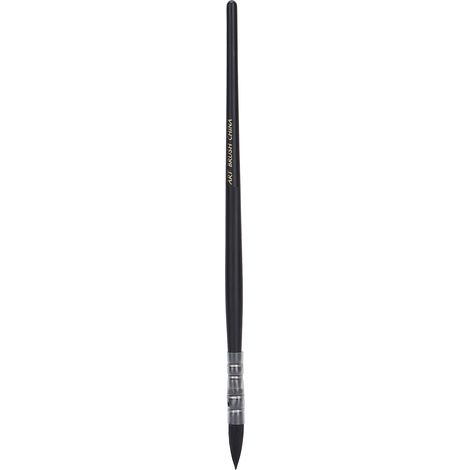 Pinceau aquarelle en laine de nylon, rond, de précision, fait main, pour la peinture et l'écriture (Noir n° 2) (1/5)
