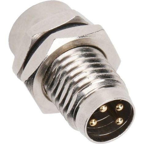 Connecteur M8 - 4 Broches - Étanchéité IP67 - Pour Carte Mère - Résine Époxy - 1 Pièce (1/5)