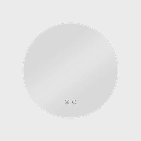 Lux Vanity LV-2690: Anti-Fog Wall-Mounted Round Bathroom Mirror with Lights Backlit - 60cm