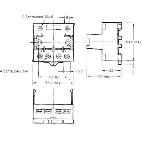 Omron P7LF-06 Relaissockel Passend für Serie (Relais): Omron Serie G7L (L x B x H) 55.5 x 56.5 x 3