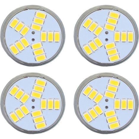 MR11 LED-Ersatzlampe, 5 W, 500 lm, mit 15 LEDs, Doppelstiftsockel, für Flutlichter und Gartenleuchten, 4 Stück (1/5)