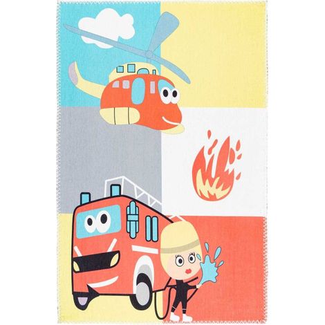 Tapis Enfant Imprimé "Playground III" Multicolore 120 x 180 cm (1/4)