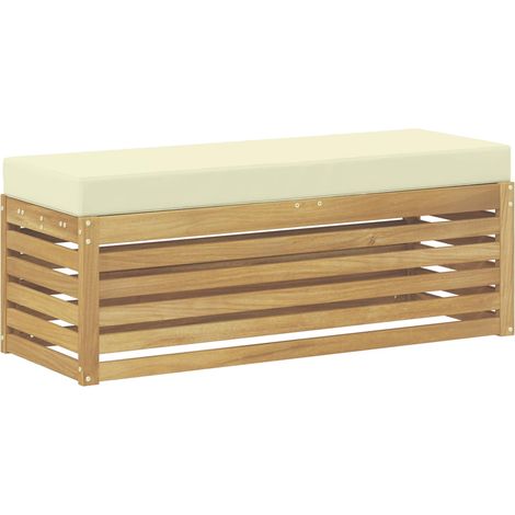 Conjunto de sofás de exterior Blanco y Crema 115 x 43 x 45 cm vidaXL