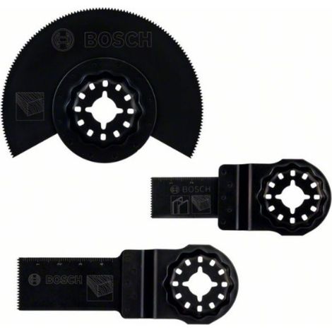 BOSCH SET INICIO 3 UNIDADES STARLOCK WOOD MULTIHERRAMIENTA