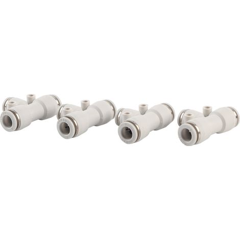 20 raccords rapides pneumatiques en plastique PBT, réducteurs en T à 3 voies, pour tubes de commande PEG8-6 (1/5)