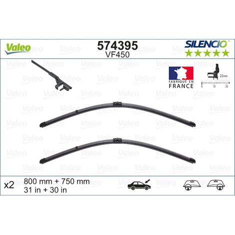 Balai d'essuie-glace Valeo 574395 CITROËN 6426PC 6426PE 6426PF 6426PG
