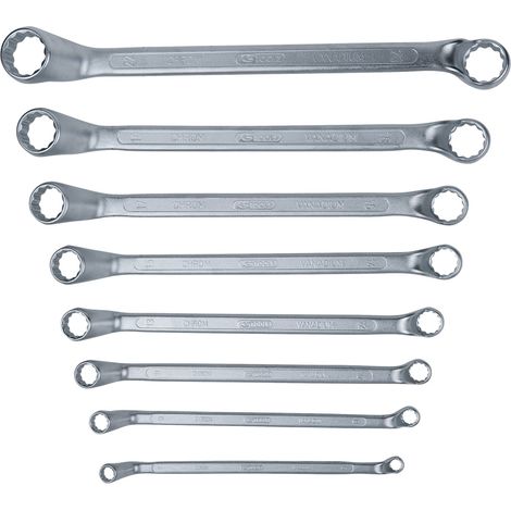 KS TOOLS Doble juego de llaves anulares acodadas 8 pzs. 6-22 mm - 517.0248