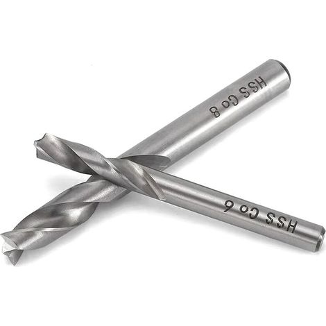 Set di 2 punte per saldatura a punti, punte per saldatura a punti HSS Co M6 e M8, set di utensili per la foratura di saldatura in acciaio rapido e cobalto per carrozzeria auto