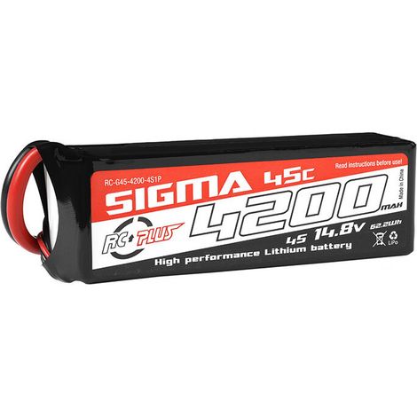 RC Plus - Li-Po Batterypack - Sigma 45C - 4200 mAh - 4S1P - 14.8V - XT-60