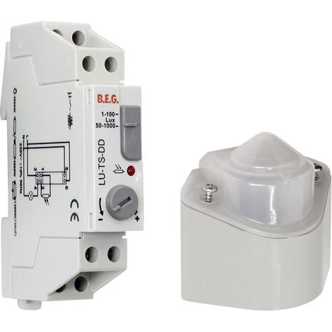 TS-DD interrupteur crépusculaire modulaire pour montage sur rail LUXOMAT 92681 (1/2)