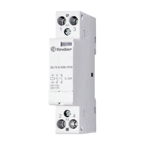 FINDER 22.72.0.024.1310 CONTACTEUR DINSTALLATION 2 NO (T) 230 V/AC, 400 V/AC 1 PC(S)