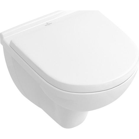 O.novo, WC a cacciata, 360 x 490 mm, DirectFlush, versione a sospensione, scarico orizzontale, Porcellana sanitaria White CeramicPlus
