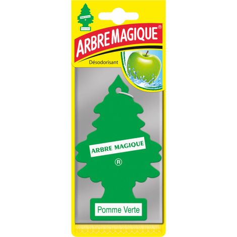 ARBRE MAGIQUE - Désodorisant voiture - Parfum pomme - 11116 24 - Ce produit de marque Arbre Magique est neuf.