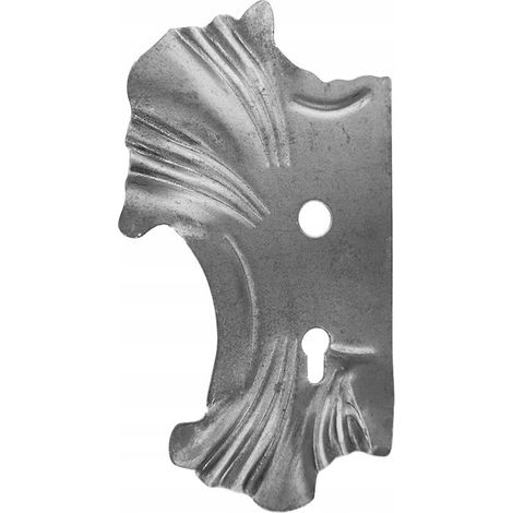 Piastra sinistra 72 fori spaziatura elementi forgiati 63.127.72 H270XL160 2MM