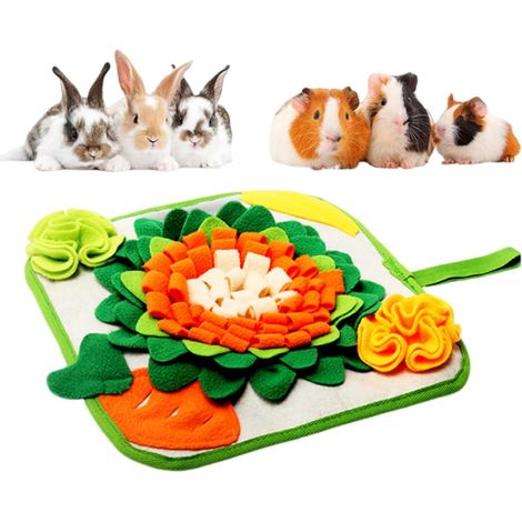 Jouets pour lapins, jouets pour cochons d'Inde, accessoires pour lapins, enrichissement du milieu de vie des lapins, jouets pour lapins, 30 x 30 cm (1/5)