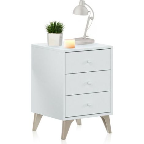 Mesita de noche Iconic Blanco Artik (Blanco Mate) (ancho) x 56cm (alto) (1/4)