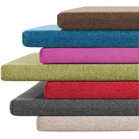 Coussin de banc antidérapant 50 x 50 cm – Housse en polyester – Rembourrage en éponge haute densité – Pour intérieur et extérieur (1/5)