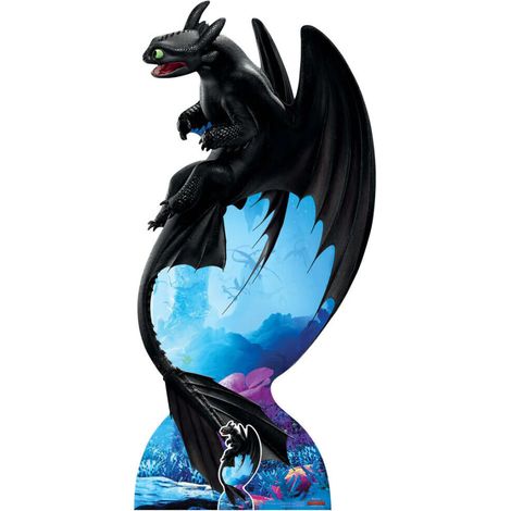 Figurine en carton Krokmou Dragon 3 Hauteur 194 cm (1/5)