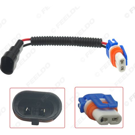 Câble adaptateur pour phare LED HID 9006, support de lampe, prise de phare, support de lampe en céramique 9006, fente unique.