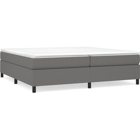 Maison Exclusive - Struttura Letto a Rete a Molle Grigio Scuro 200x200 cm Tessuto (1/5)