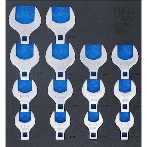 Insert Servante d Atelier 14 pcs - Jeu de Clés Crowfoot 12,5 mm (1/2) - Acier Résistant - Accès Facile et Précis - D-Work (1/5)