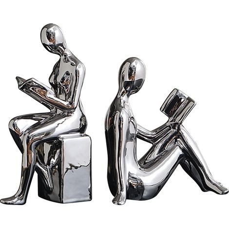 für Regale 2 Stück abstraktes Figuren Design robuste