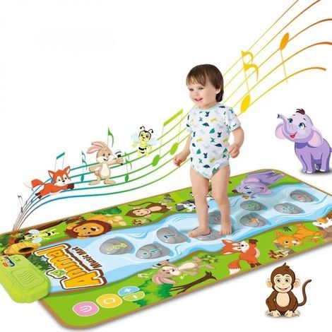Kinderklavier, Musikmatte, Tiermatte, Lernspielzeug, Babymatte, Tierdecke, Plüschtiere (1/5)