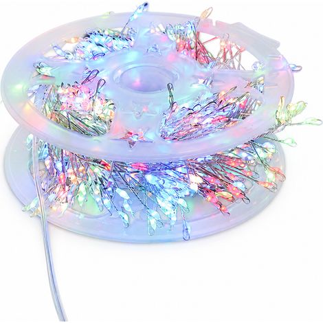 Guirlande Lumineuse LED USB avec Télécommande, 300 LED Blanc Chaud, Fil Argenté pour Décoration de Noël Intérieure (1/5)