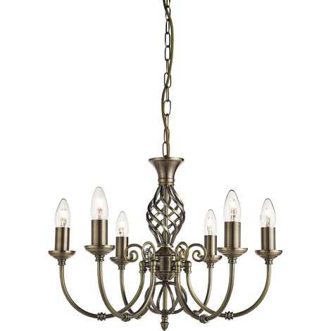 Lampada a sospensione a soffitto Luce a sospensione in ottone antico Candeliere Altezza regolabile (1/5)