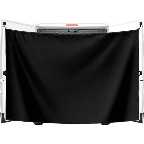 230x180 cm Grand Rideau Douche pour Voiture, avec Crochets Magnétiques pour Porte Arrière de Camping-Car Protection de Confidentialité Extérieure Double Couche Imperméable et Réglable (Noir) (1/5)