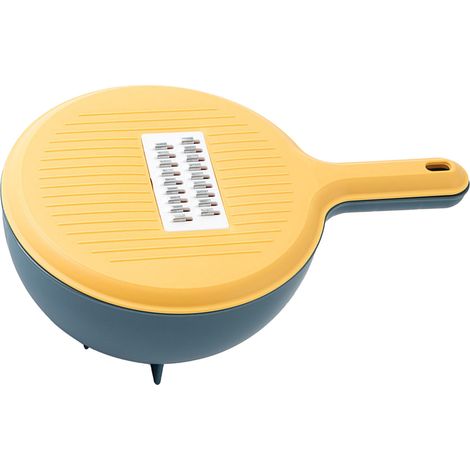 Râpe à Légumes Polyvalente Coupe-Pommes de Terre Épaisseur Réglable Ergonomique pour Cuisine en PP ABS Acier Inoxydable 30x20cm Kit 6pcs (1/4)