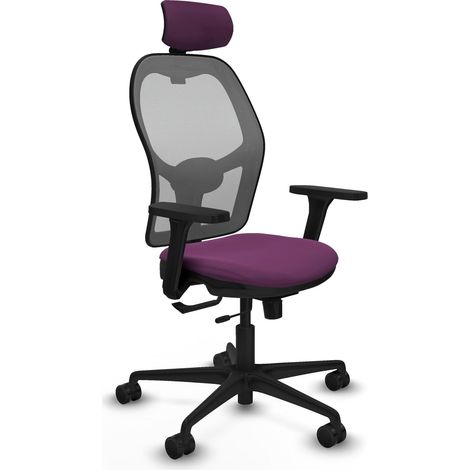 Sedia ergonomica piqueras y crespo grigio schiuma pelle sintetica (1/2)