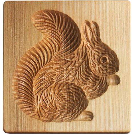 Geschnitzte Plätzchenform aus Holz für Weihnachten, dekorativer Ausstecher für Küche und Backen