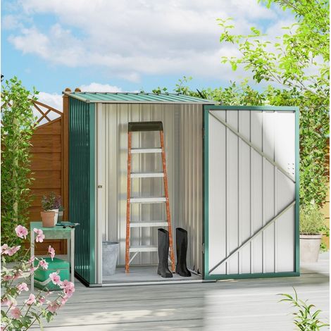 Abri de jardin métal 100x103x160 cm toit monopente OKMYHOME (1/5)