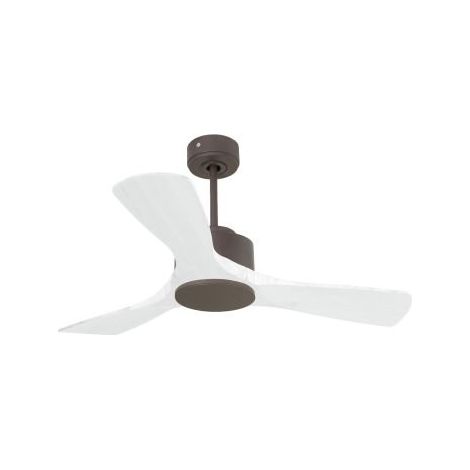 Modulo de KlassFan - Super destratificateur et ventilateur DC 106 cm Chocolat pales bois blanc sans Lumière  15 à 20 m²