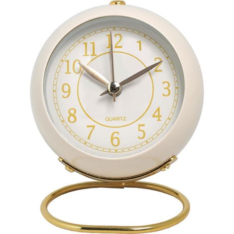 1 horloge européenne en métal - Blanche (1/5)