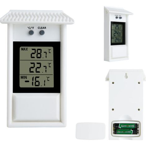 Thermomètre Multifonction Professionnel - Pour Serre, Sauna, Élevage, Jardin et Réfrigérateur - Surveillance Intérieur/Extérieur Haute Précision (1/2)