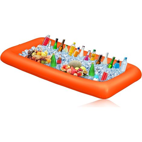 Porte-gobelet Gonflable 2 en 1 - Plateau Flottant - 8 Trous - Grande capacité - Porte-gobelet de Piscine Gonflable - Porte-gobelet Flottant (1/2)