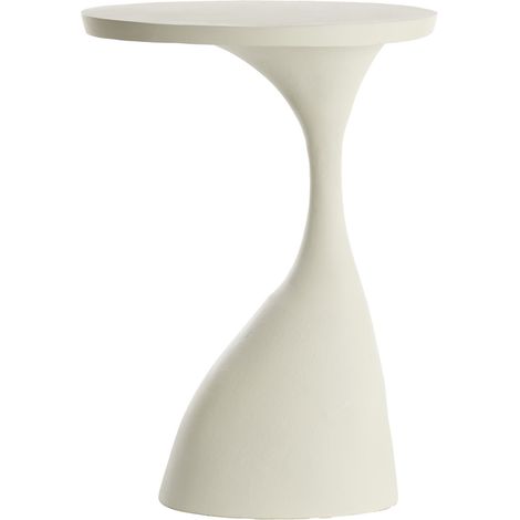 Light & Living Beistelltisch MACAU Metall Matt Creme – 40x33x61