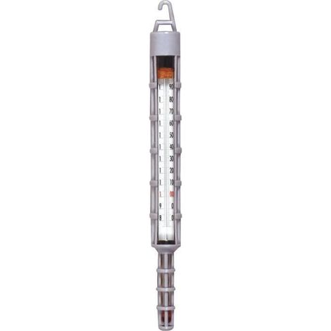 Thermomètre de confiseur - 80° à 200° - Verre - Gaine nylon Alcool - 33 cm