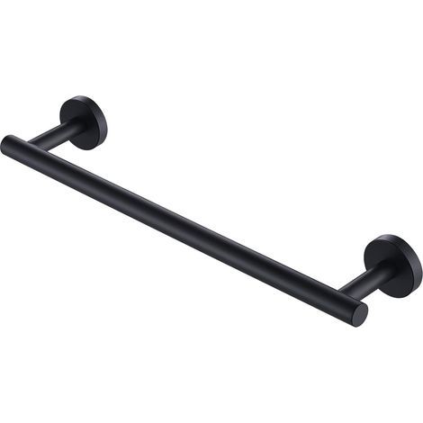 Porte Serviette Salle de Bain Mural Porte Serviette Adhésif 40cm Acier Inoxydable SUS304 Porte Serviette Noir Mat (1/5)