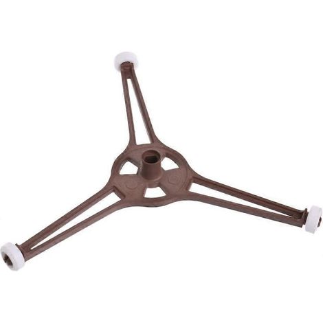 Plateau triangulaire pour four à micro-ondes, compatible avec les assiettes plates en verre de 24,5 cm. (1/4)