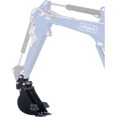 Scheppach Godet de tranchée 20 cm - compatible avec la mini pelle EXC1400 - 265 mm - 15L / 0,015 m³