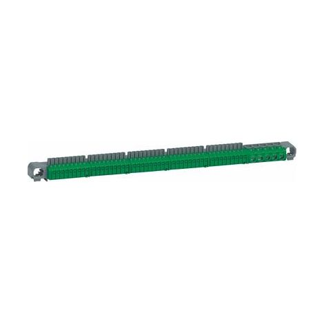 Bornier de répartition IP2X terre - 5 connexions 6mm² à 25mm² - vert - longueur 332mm - 405057 - LEGRAND